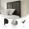 Flash Furniture Twin DK Brown Wooden 2 Panel Adjustable Headboard MG-9708THB-T-DKBRN-GG - alternate 9